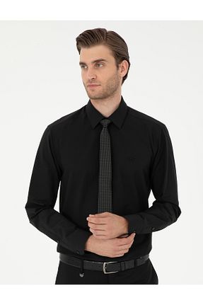 پیراهن قهوه ای مردانه اسلیم فیت Pierre Cardin - کد 861212701