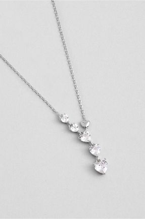 گردنبند نقره سفید زنانه 925 عیار So Chic - کد 861208235