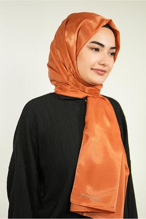 شال نارنجی زنانه پلی استر LOSYANA - کد 861245407
