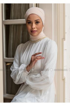 شال بژ زنانه شیفون Differenza - کد 861268798