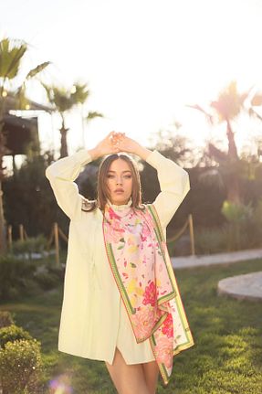 شال صورتی زنانه پنبه ای Mihrie - کد 861285854