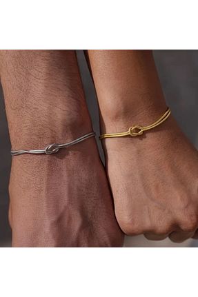 دستبند استیل (فولاد) طلائی زنانه استیل (فولاد) Chic Charmes - کد 861273059