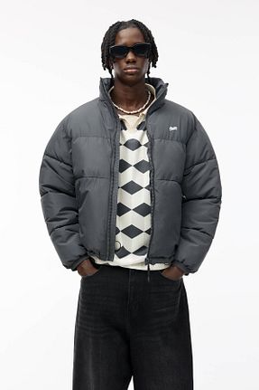 کاپشن طوسی مردانه رگولار Pull & Bear - کد 861287867