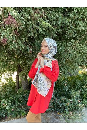 شال بژ زنانه پنبه ای ipekevi - کد 861307286