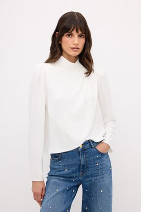 بلوز نباتی زنانه ساده adL - کد 859217072
