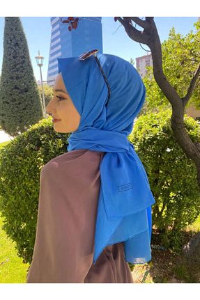 شال سرمه ای زنانه پنبه ای ipekevi - کد 861306591