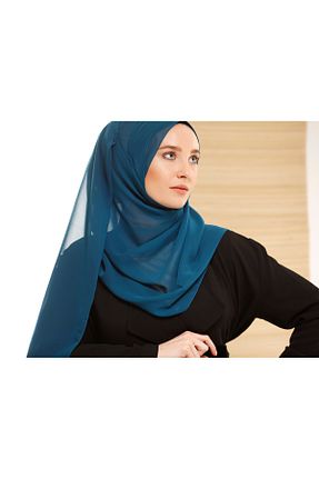 شال آبی زنانه شیفون Differenza - کد 861290402