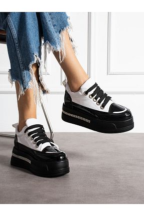 کفش اسنیکر مشکی زنانه بند دار Alemdar Shoes - کد 861343870