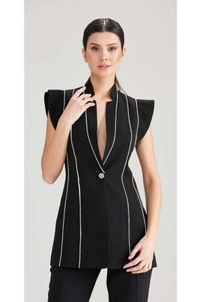 ست بالاتنه و پائین تنه مشکی زنانه اورسایز CLIO - کد 827885367