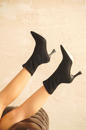 بوت / نیم بوت مشکی زنانه چرم مصنوعی GOFFSHOES - کد 808295288