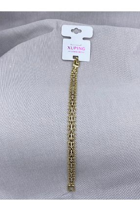 دستبند استیل (فولاد) طلائی زنانه روکش طلا XUPING JEWELRY - کد 861364430