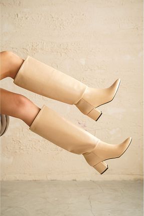 چکمه بژ زنانه جیر GOFFSHOES - کد 808294469