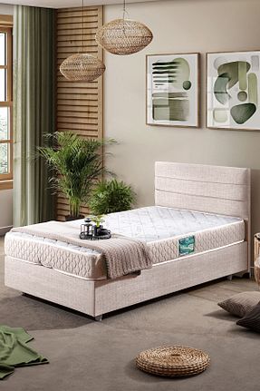 تختخواب جک دار بژ تکنفره Setay - کد 838549238