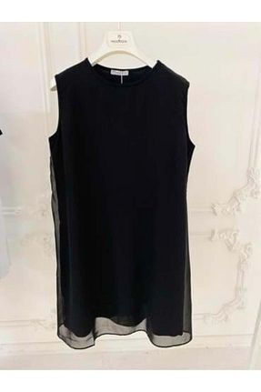 پیراهن حجاب مشکی زنانه A-line Moodbasic - کد 860690884