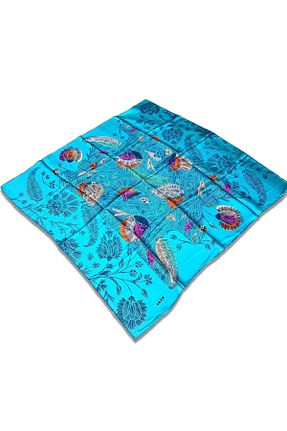 روسری بژ 90 x 90 Aker - کد 847705726