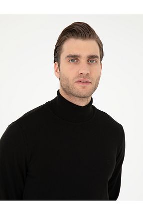 پلیور مشکی مردانه ساده Pierre Cardin - کد 865482244