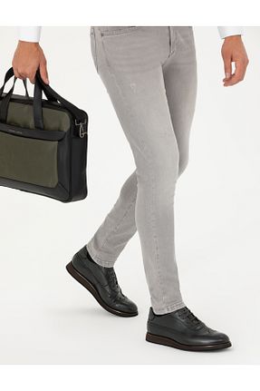 کفش کژوال طوسی مردانه چرم خالص Pierre Cardin - کد 861353319