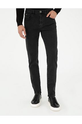شلوار جین طوسی مردانه پاچه تنگ Pierre Cardin - کد 856857925
