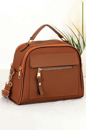 کیف دوشی قهوه ای زنانه چرم مصنوعی Bipanya - کد 444881483