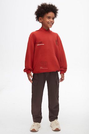 سوئیشرت قرمز بچه گانه ساده Nk Kids - کد 859689490