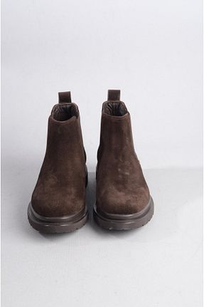 بوت / نیم بوت قهوه ای مردانه چرم خالص SEÇ KUNDURA - کد 784885353