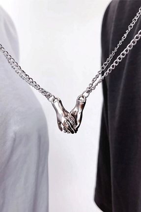 گردنبند جواهر زنانه فلزی GLANZEND - کد 803583914