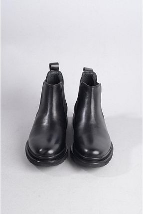 بوت / نیم بوت مشکی مردانه چرم خالص SEÇ KUNDURA - کد 784884968