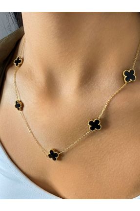 گردنبند استیل ( فولاد ) طلائی زنانه استیل (فولاد) LEDAS - کد 861413443