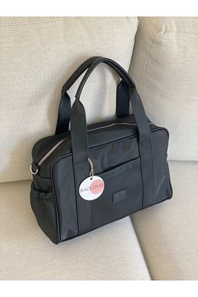 کیف دوشی مشکی زنانه چرم مصنوعی BAGLOVİS - کد 861414216