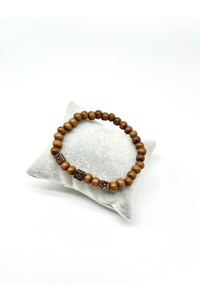 دستبند جواهر قهوه ای زنانه منجق Padore Accessory - کد 861427434