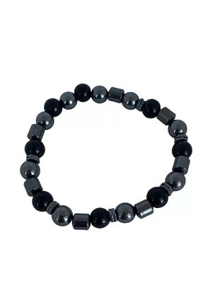 دستبند جواهر مشکی مردانه منجق Efna Store - کد 861419846