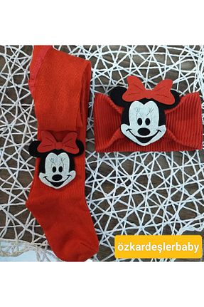 جوراب قرمز بچه گانه پنبه ای ÖZKARDEŞLER BABY - کد 861435875