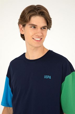 تیشرت سرمه ای مردانه یقه دوچرخه U.S. Polo Assn. - کد 855956457