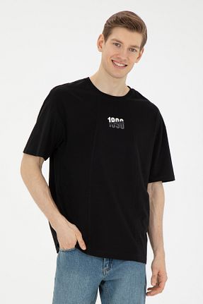 تیشرت مشکی مردانه یقه دوچرخه U.S. Polo Assn. - کد 832896610