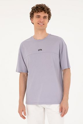 تیشرت بنفش مردانه یقه دوچرخه U.S. Polo Assn. - کد 846437503