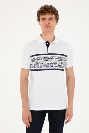 پولوشرت سفید مردانه پارچه U.S. Polo Assn. - کد 836104023