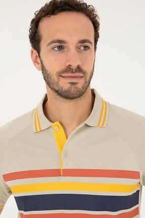 پولوشرت بژ مردانه پارچه U.S. Polo Assn. - کد 846531842