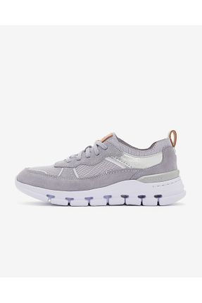 کفش اسنیکر بنفش زنانه بند دار CLARKS - کد 830603743
