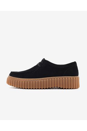 کفش اسنیکر مشکی زنانه بند دار CLARKS - کد 831609540