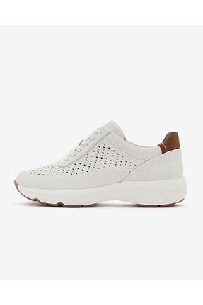 کفش اسنیکر سفید زنانه چرم اصل CLARKS - کد 831693502