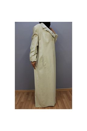 مانتو بلند حجاب بژ زنانه İklim - کد 314573066