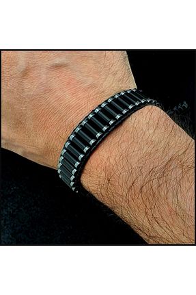 دستبند جواهر مشکی زنانه سنگ طبیعی Seven Art Jewelry - کد 780381175