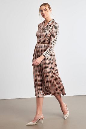 لباس بژ زنانه بافتنی Setre - کد 846827581