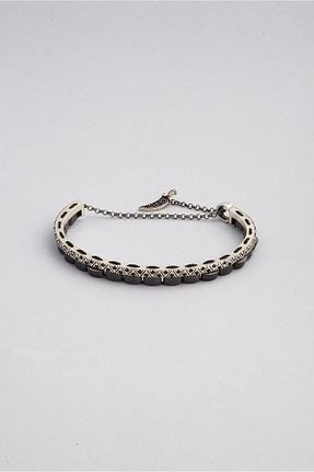 دستبند نقره طوسی مردانه 925 عیار So Chic - کد 105299130