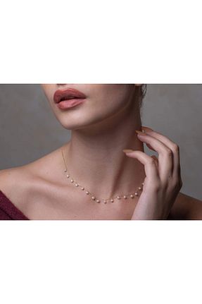 گردنبند طلا زرد زنانه 14 عیار MİNİMAL - کد 861543984