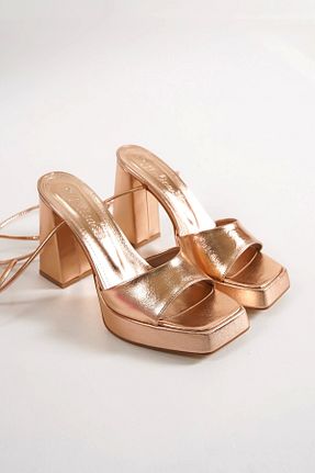کفش پاشنه بلند کلاسیک متالیک زنانه چرم مصنوعی CAMOLLA - کد 855657076