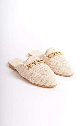 دمپائی بژ زنانه چرم مصنوعی CAMOLLA - کد 849419301