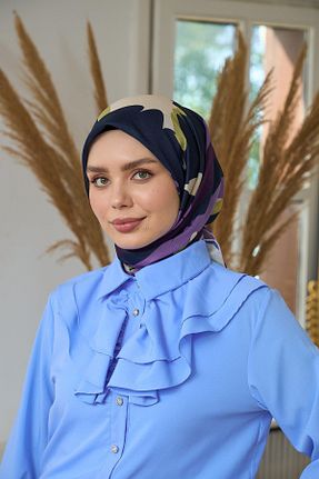 روسری مشکی پنبه ای İpekhan - کد 832755596