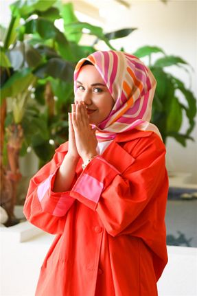 روسری صورتی İpek Tivil Silk Home - کد 336025030