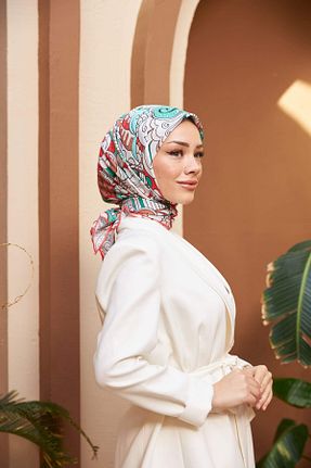 روسری سبز پنبه ای İpekhan - کد 778466376
